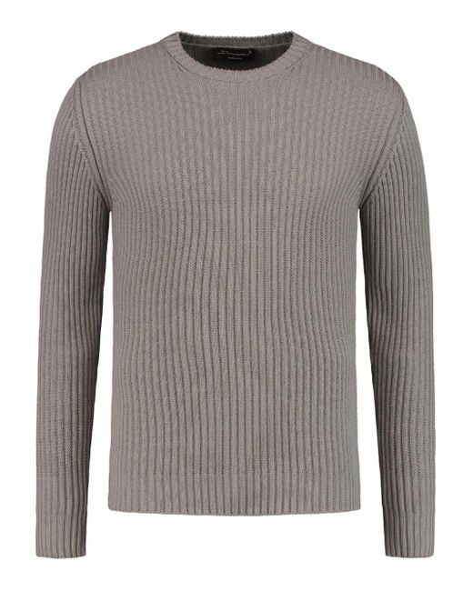 Doriani Gerippter Pullover in Gray für Herren