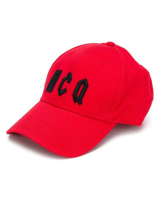 McQ Alexander McQueen Red Logo Baseball Cap for men