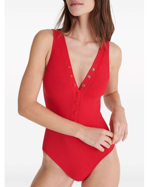 Eres Red Icône One-piece Swimsuit