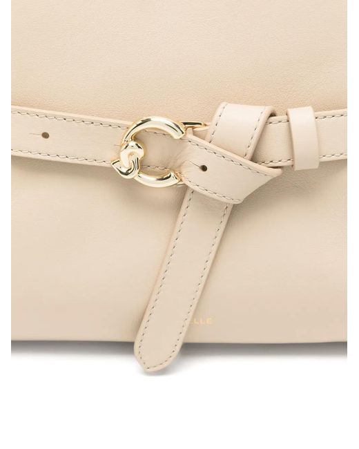 Coccinelle Natural Buckle Top-Handle Tote Bag