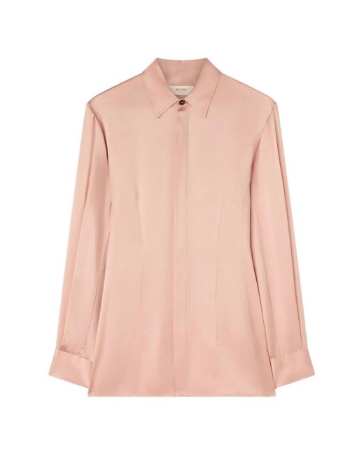 RETORI Pink Silk Long-Sleeve Shirt