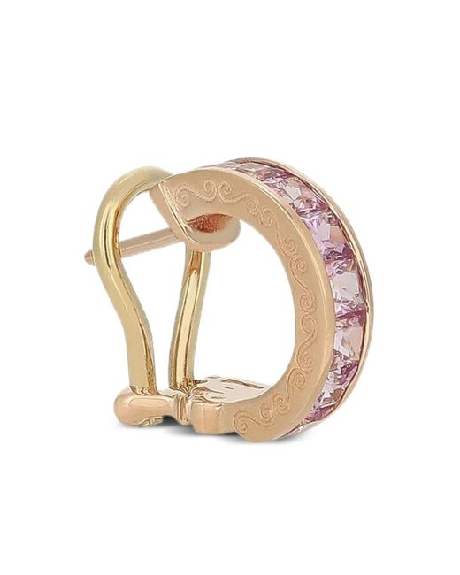 Pendiente Anna en oro rojo de 18 ct con zafiro rosa Dolce & Gabbana de color White