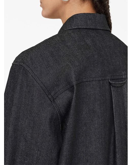 Jil Sander Denim Blouse in het Black