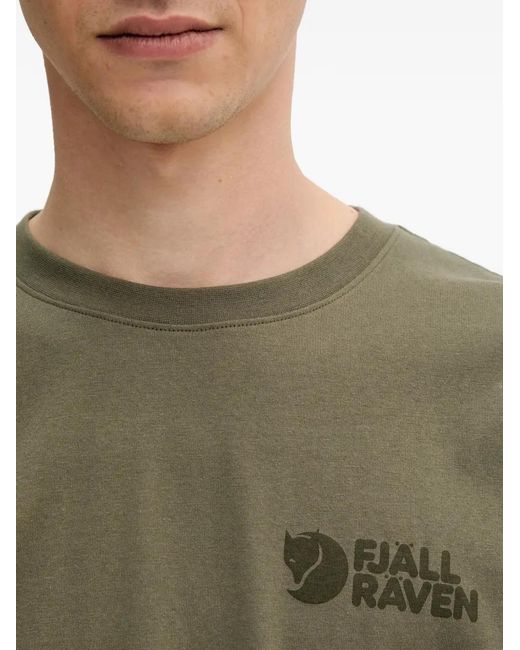 Fjallraven Green Heavy Classic T-Shirt for men