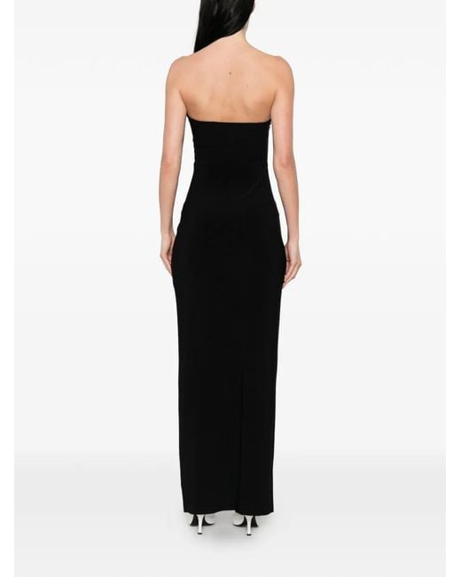 Norma Kamali Black Strapless Maxi Dress