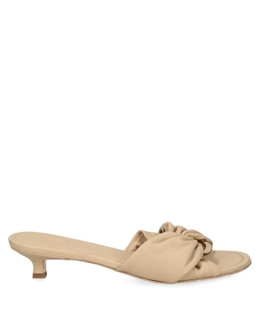 Kennel & Schmenger Natural 50Mm Knotted-Detail Kitten-Heel Sandals