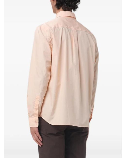 Lacoste Natural Logo-Patch Poplin Shirt for men