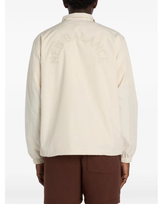 New Balance Natural Graphic Coaches Shirt Jacket for men