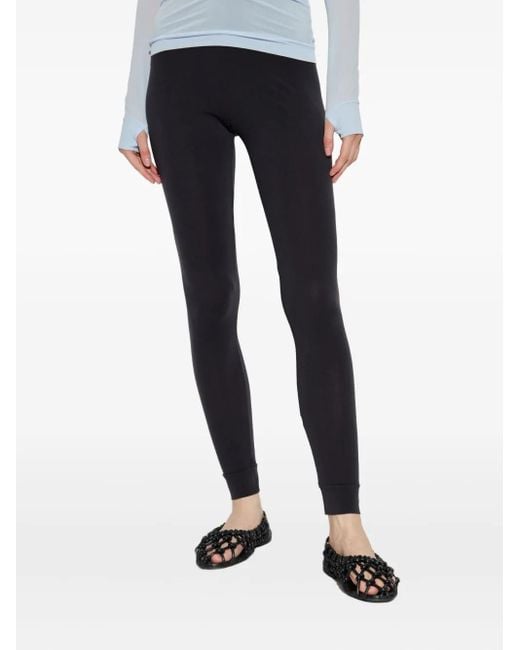 Issey Miyake Blue Speckled Elastic-Waistline Leggings