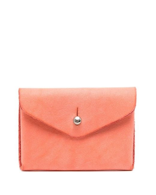 Guidi Pink En01 Leather Cardholder for men