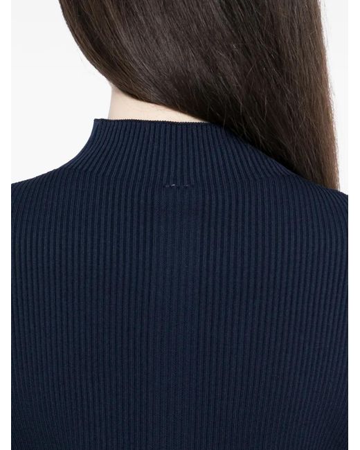 CFCL Blue Portrait Ribbed Top