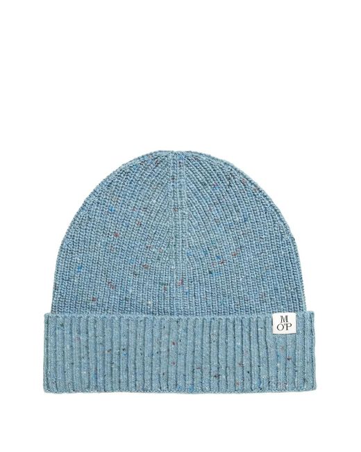 Marc O' Polo Blue Ribbed-knit Beanie for men
