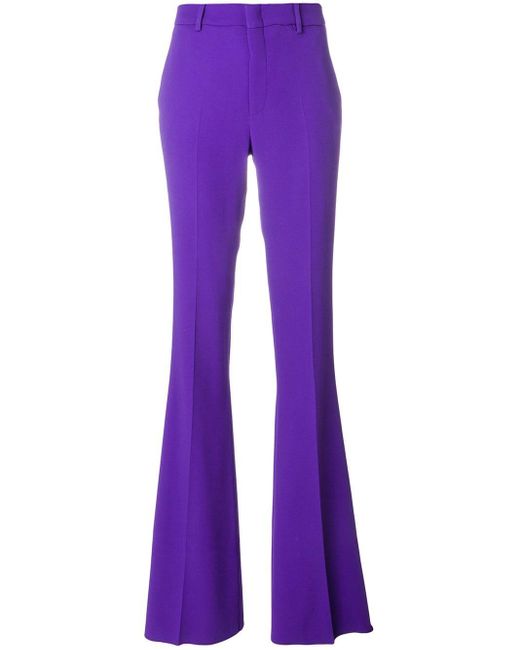 Gucci Purple High-waisted Trousers