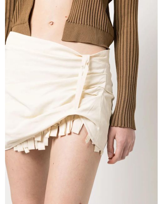 Jacquemus Natural 'la Jupe Baonio' Miniskirt