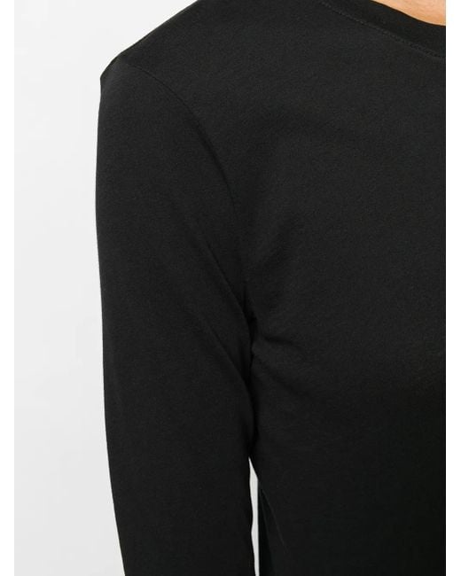 Vince T-Shirt Met Lange Mouwen in het Black