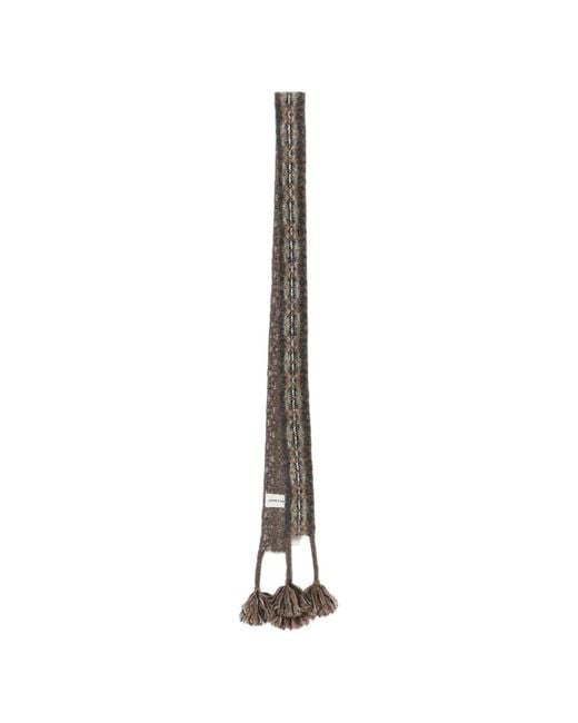Antik Batik White Campo Tassel-Trim Scarf