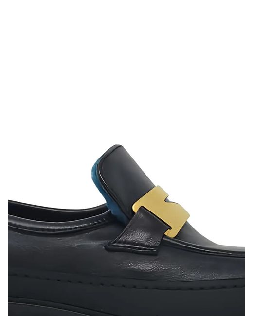 Madison Maison Black Shearling-Lining Loafers