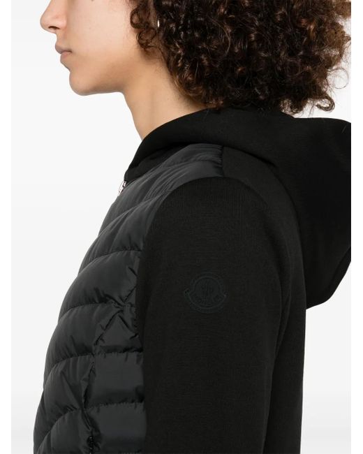 Plumífero Con Cremallera Moncler de color Black