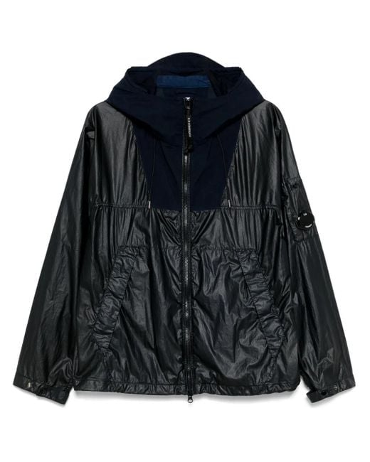 Chaqueta con capucha y detalle Lens C P Company de hombre de color Black