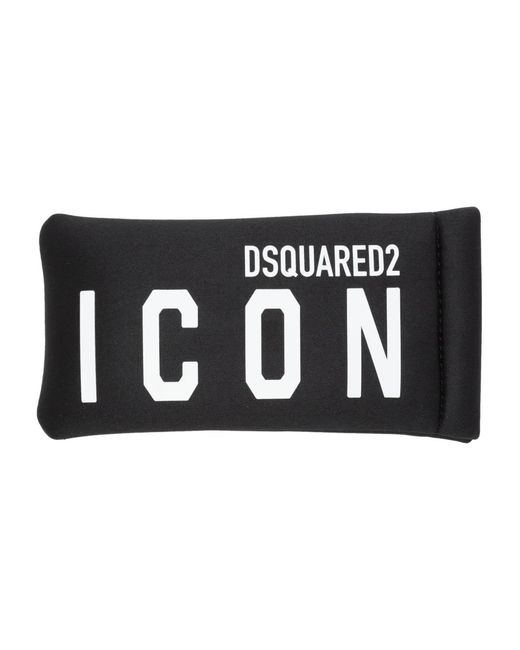 DSquared² Black Icon Square-Frame Sunglasses for men