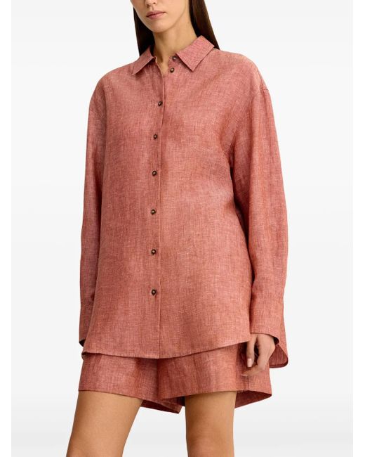 Camisa con botones 12 STOREEZ de color Pink