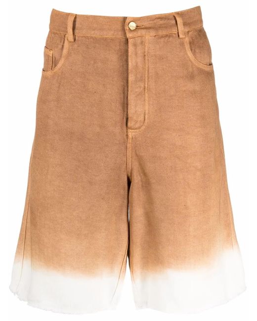 Short En Jean À Imprimé Tie-Dye Federico Curradi pour homme en coloris Natural