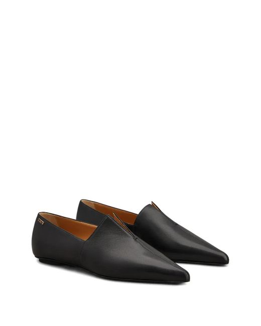 Tod's Black Pointed Flat Ballerinas
