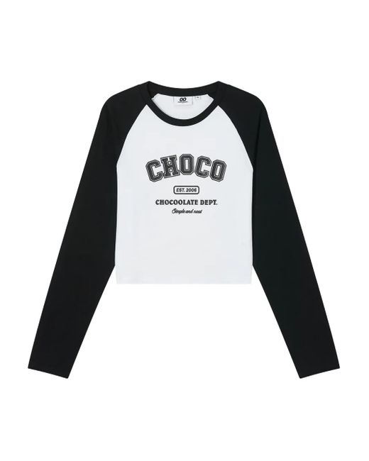 Chocoolate ラグランスリーブ Tシャツ Black