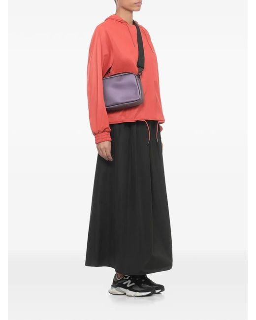 Rains Red Hooded Drawstring Jacket