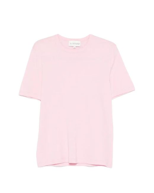Bompard Pink Round-Neck T-Shirt for men
