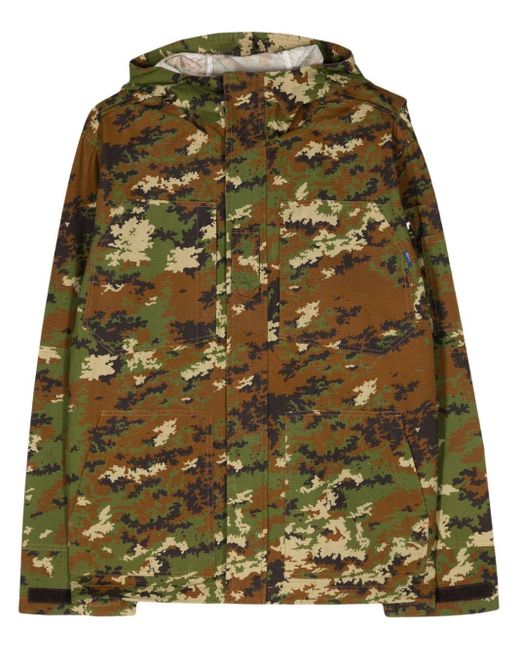 AWAKE NY Green Camouflage-pattern Ripstop Jacket for men