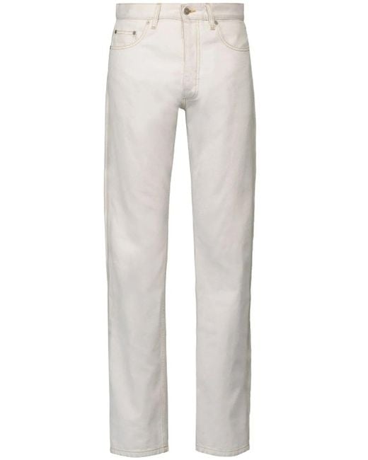 Maison Margiela Gray Selvedge Straight-Leg Jeans for men