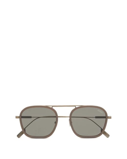 Zegna Gray Orizzonte I Sunglasses for men