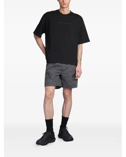Alpha Industries Black Logo-Print Cotton T-Shirt for men