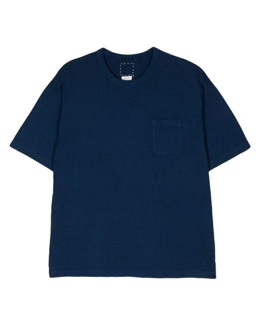 Visvim Blue Short-sleeve Cotton T-shirt - Men's - Cotton for men
