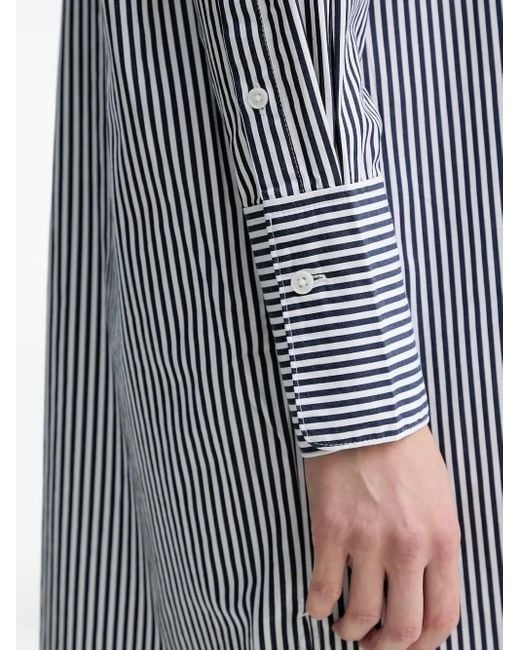 Marc O' Polo Gray Striped Mini Shirt Dress