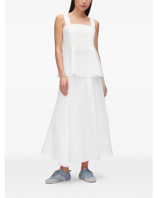 3.1 Phillip Lim White Square-Neck Top