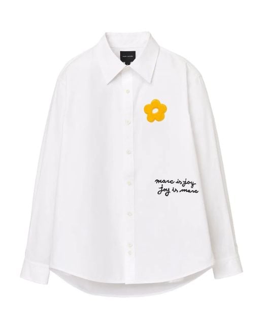 Marc Jacobs フローラルパッチ シャツ White