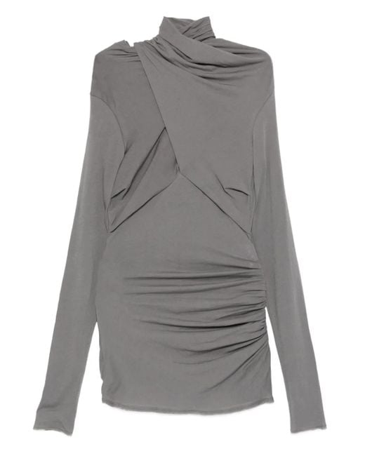 Blusa Drapeada Entire studios de color Gray