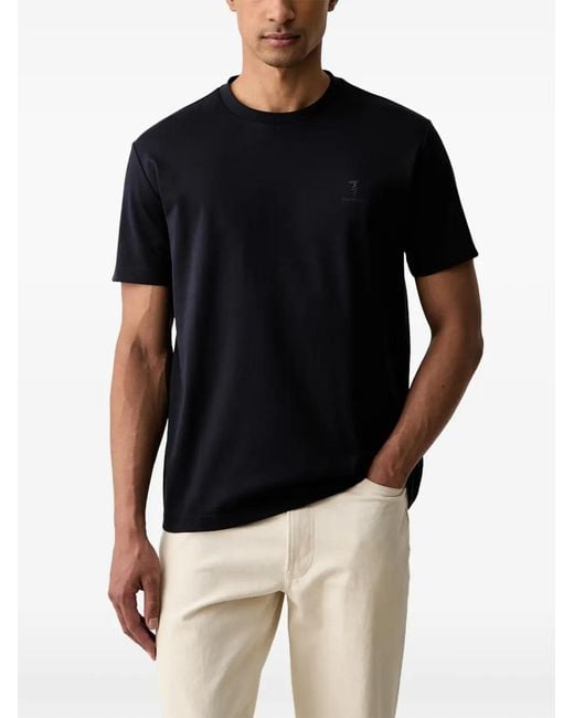Trussardi Black Logo-Print Short-Sleeve T-Shirt for men