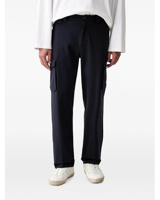 Guess Blue X North Sails Logo-Patch Cargo Pants for men