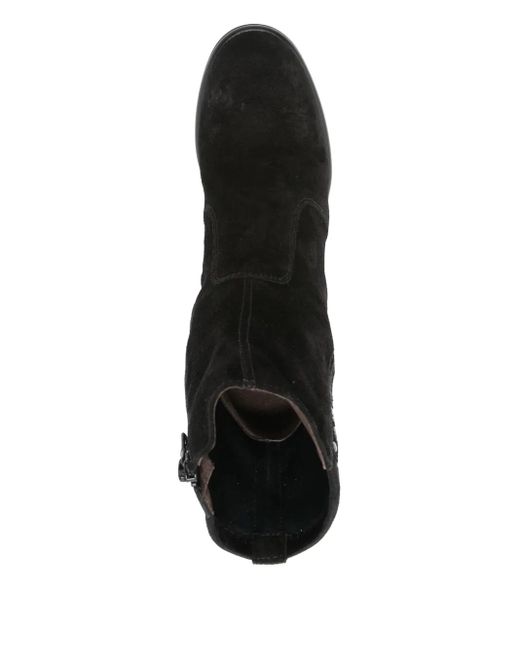 Nero Giardini Black 60Mm Suede Block-Heel Boots