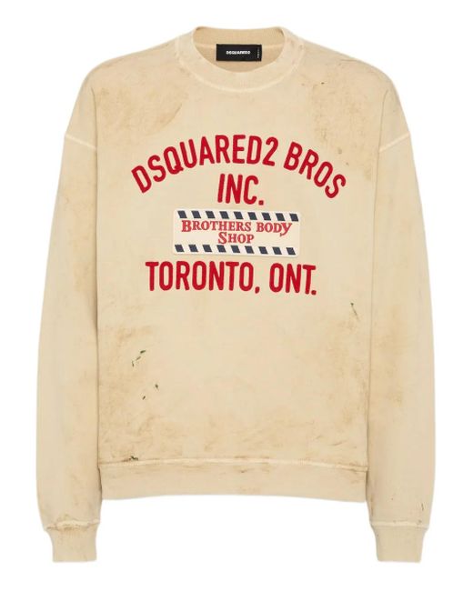 DSquared² Sweatshirt Mit Slogan-Stickerei in Pink für Herren