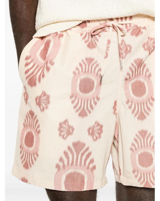 A Kind Of Guise Pink Volta Patterned Drawstring Shorts for men