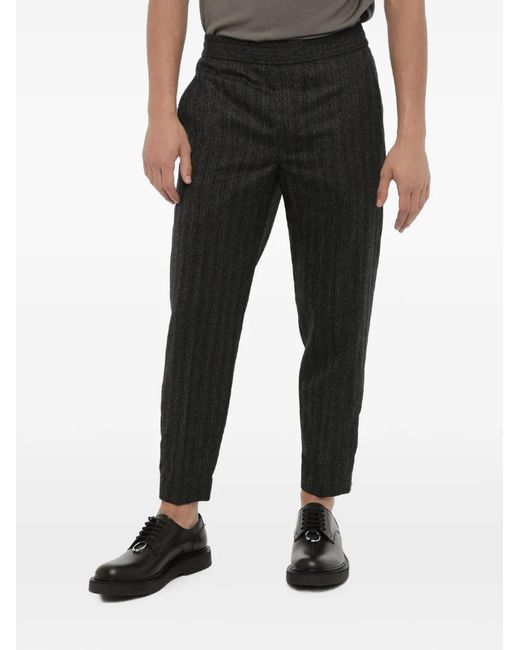 Neil Barrett Black Slim-Fit Ankle-Zip Tapered Trousers for men