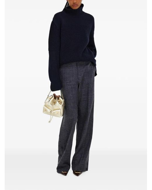 Ferragamo White Multipocket Bucket Bag