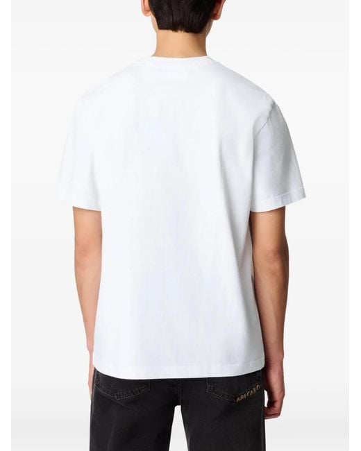 Axel Arigato White Micro Bee Bird Embroidered T-Shirt for men