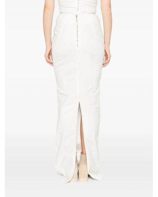 Entire studios White Channel Maxi Skirt