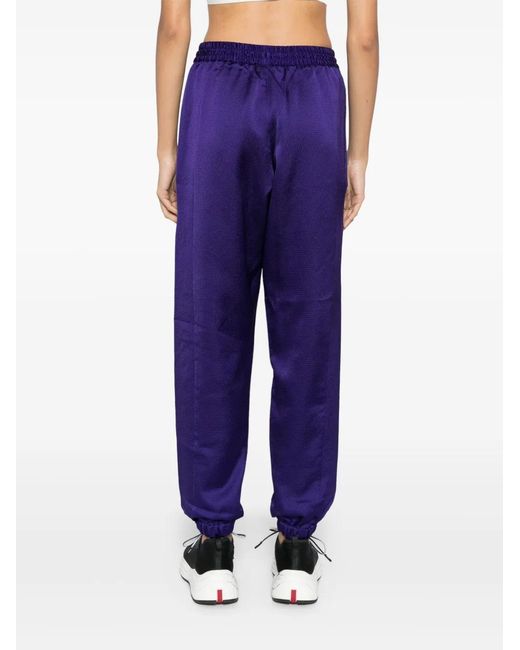 Y-3 Blue Logo-Print Track Pants
