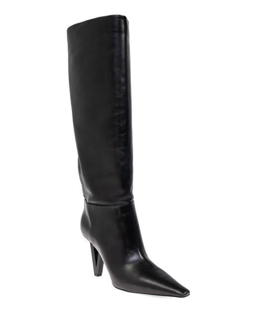 Versace Black V2025 Leather Boots